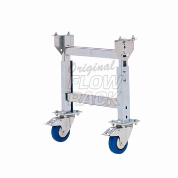 Mobile H-stand roller conveyor