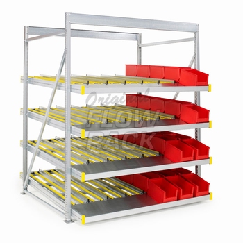 Standard flow rack bay width 1390 mm