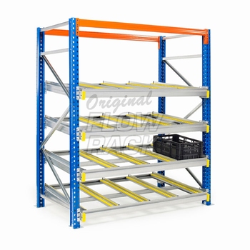 Flow shelves CBL-version for pallet racks single depth