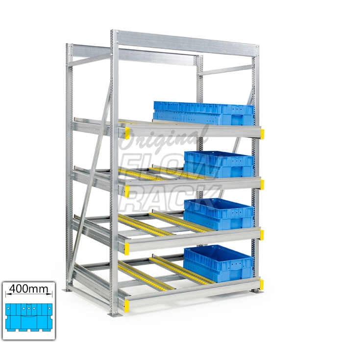 Flow rack KLT-version bay width 1390 mm