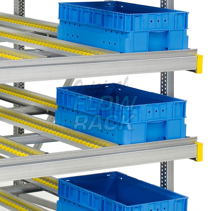 Flow rack KLT-version bay width 1390 mm