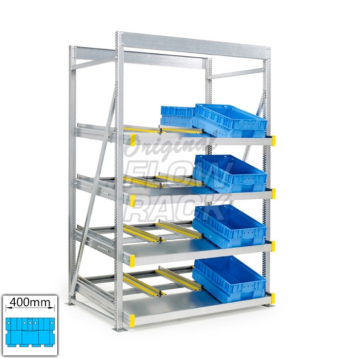 Flow rack KLT-version bay width 1390 mm