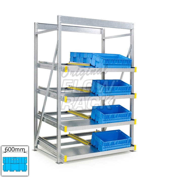 Flow rack KLT-version bay width 1390 mm