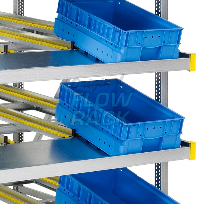 Flow rack KLT-version bay width 1390 mm