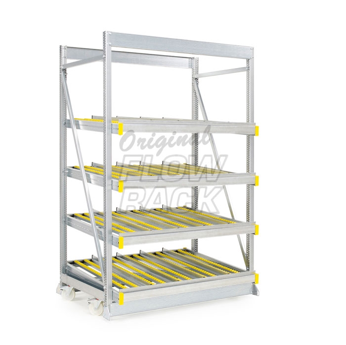 Kanban mobile rack bay width1390 mm