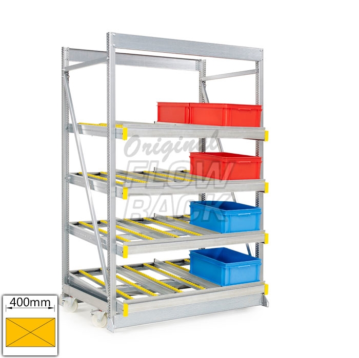 Kanban mobile rack bay width1390 mm