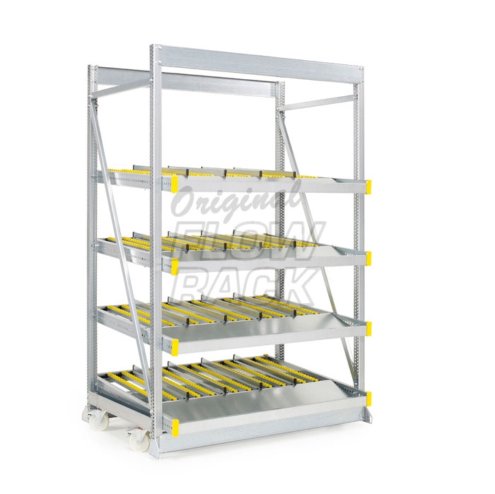 Kanban mobile rack bay width1390 mm