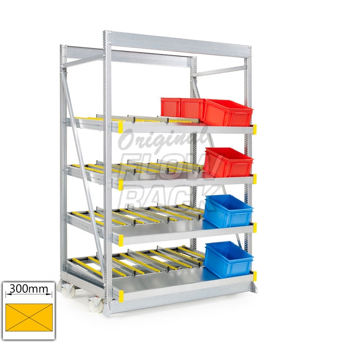 Kanban mobile rack bay width1390 mm