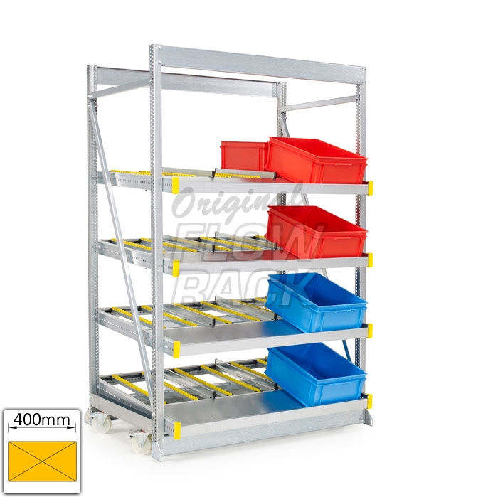 Kanban mobile rack bay width1390 mm