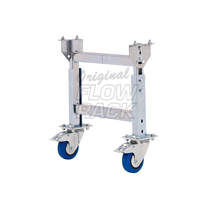 Mobile H-stand roller conveyor