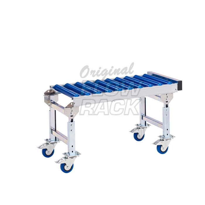 Mobile H-stand roller conveyor