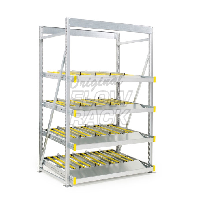 Standard flow rack bay width 1390 mm