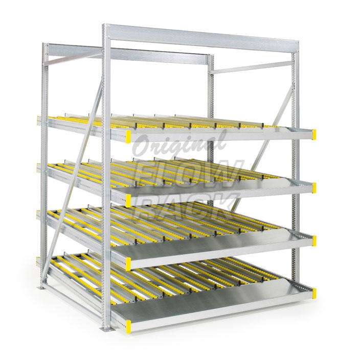 Standard flow rack bay width 1390 mm